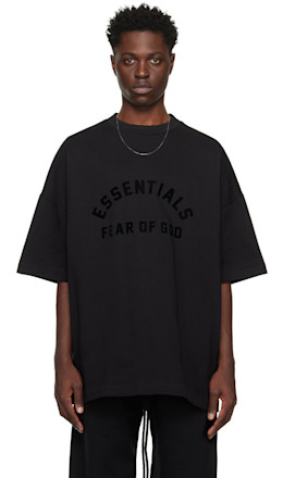 Black Crewneck T-Shirt - Fear of God ESSENTIALS