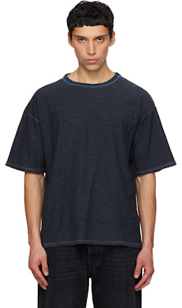 Navy Exposed Seam T-shirt