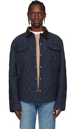 Navy 'The Beaton Quilted Shacket' Jacket - Polo Ralph Lauren