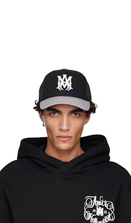 Black & Gray MA Trucker Cap