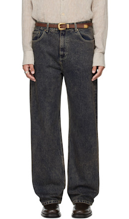 Navy Rolling Acid Jeans - MMIC