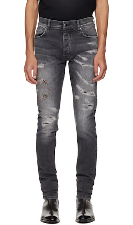 Black 'AMIRI Hollywood' Studded Jeans