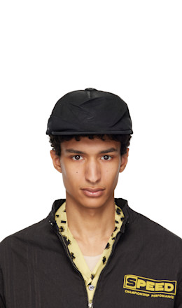 Black Coated Cotton Cap