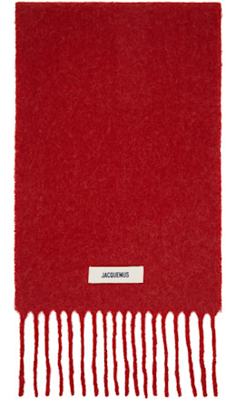 Red 'The Carro' Scarf - JACQUEMUS