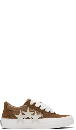 Brown Croc Debossed Sunset Skate Sneakers - AMIRI