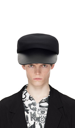 Black Hizume Edition Faux-Leather Cap