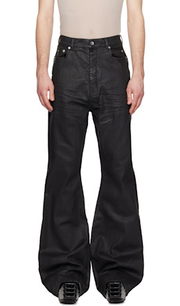 Black Temple Bolan Bootcut Jeans