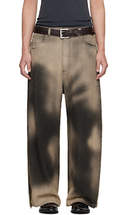 Gray Side Zip Jeans - LU'U DAN