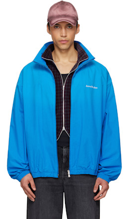 Blue Logo Zipper Jacket - Acne Studios
