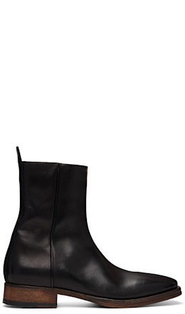 Black Leather Ankle Boot - Acne Studios