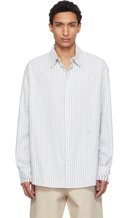 White & Blue 'The Letro' Shirt