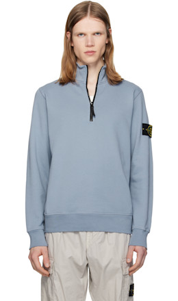 Blue 6100061 Organic Cotton Fleece Sweatshirt