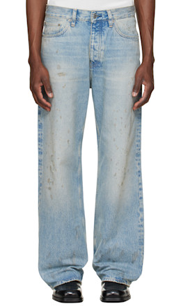 Blue Relaxed Boot Jeans