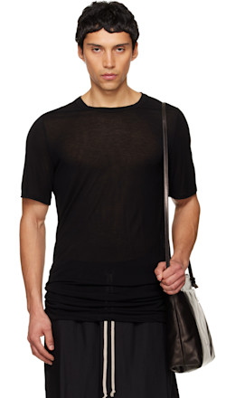 Black Temple Level Silk T-shirt