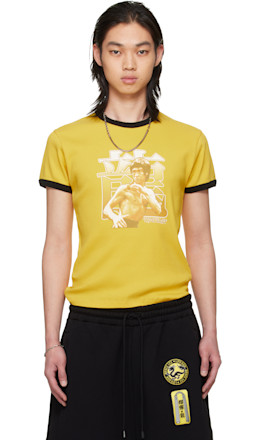 BRUCE LEE x LỰU ĐẠN Yellow Ringer T-shirt