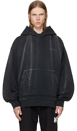 Black 'Vintage AMIRI Oversized' Hoodie