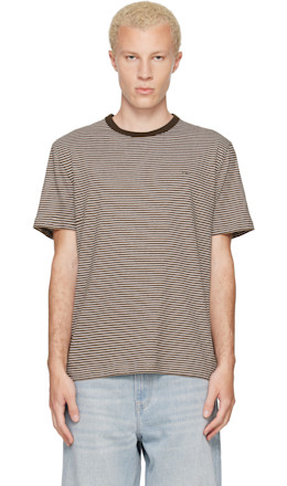 Brown Striped T-shirt