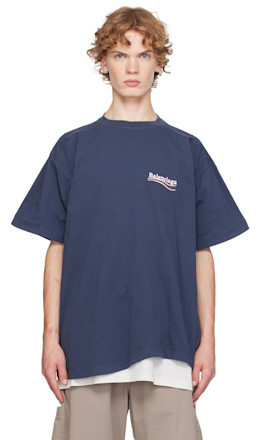 Navy Political Campaign Double T-shirt