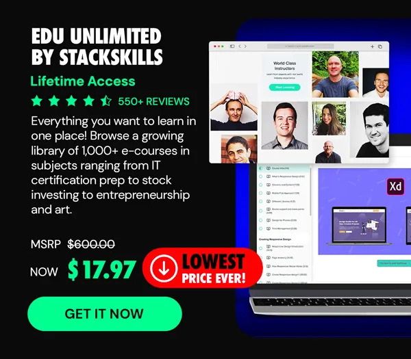 EDU Unlimited by StackSkills: Lifetime Access