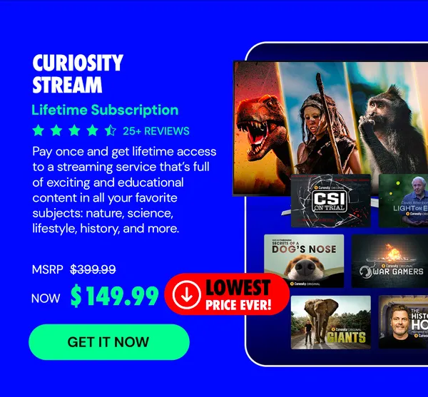 Curiosity Stream Standard Plan: Lifetime Subscription