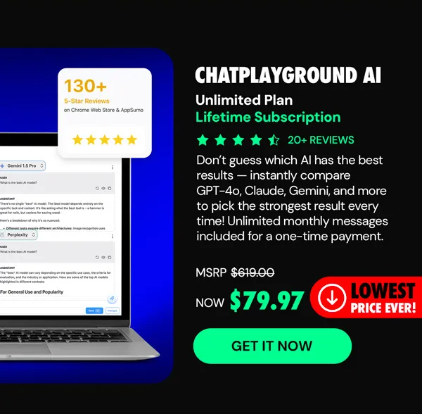 ChatPlayground AI: Lifetime Subscription (Unlimited Plan)
