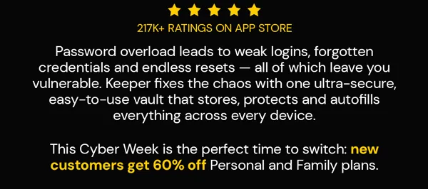 Keeper Security - Your Passwords Aren’t Safe… Until You See This Deal