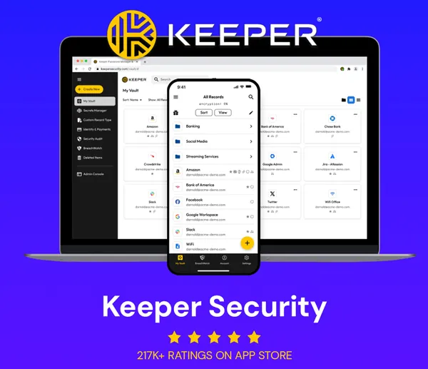 Keeper Security - Your Passwords Aren’t Safe… Until You See This Deal