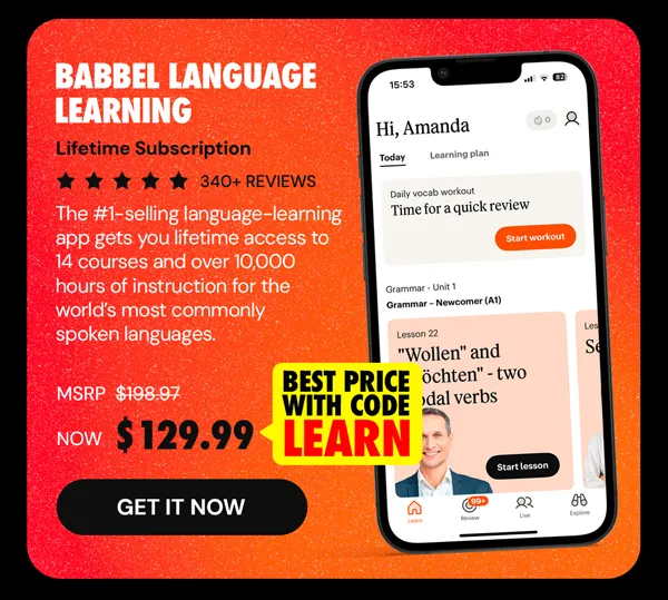 Babbel Language Learning: Lifetime Subscription (All Languages)
