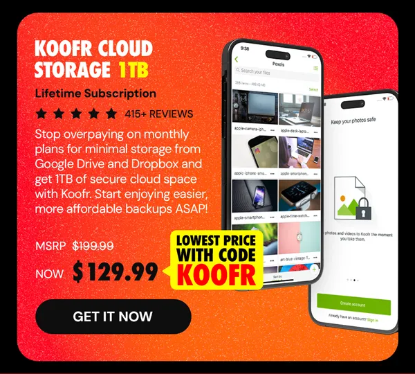 Koofr Cloud Storage: Lifetime Subscription (1TB)