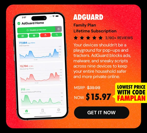 AdGuard Family Plan: Lifetime Subscription