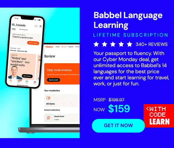 Babbel Language Learning: Lifetime Subscription (All Languages)