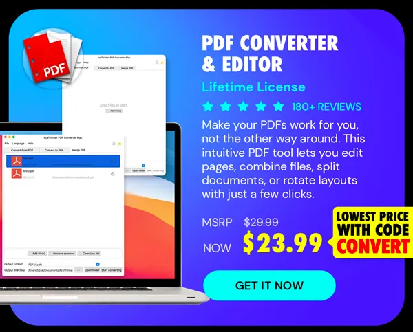 PDF Converter & Editor: Lifetime License