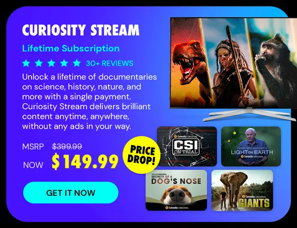 Curiosity Stream Standard Plan: Lifetime Subscription