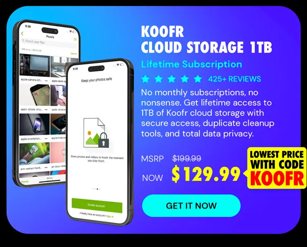 Koofr Cloud Storage: Lifetime Subscription (1TB)