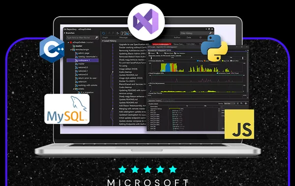 Microsoft Visual Studio Professional 2022 + The Premium Learn to Code Certification Bundle
