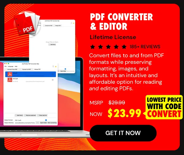 PDF Converter & Editor: Lifetime License