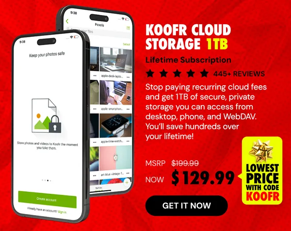 Koofr Cloud Storage: Lifetime Subscription (1TB)