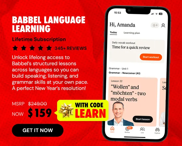 Babbel Language Learning: Lifetime Subscription (All Languages)