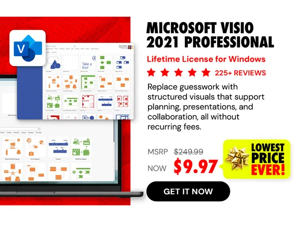 Microsoft Visio 2021 Professional: Lifetime License for Windows
