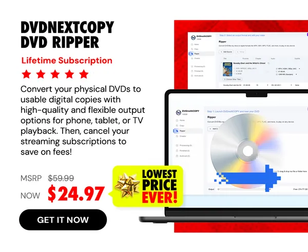DVDneXtCOPY DVD Ripper: Lifetime Subscription