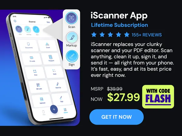 iScanner App: Lifetime Subscription