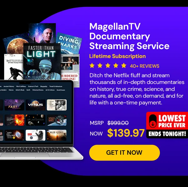 MagellanTV Documentary Streaming Service: Lifetime Subscription