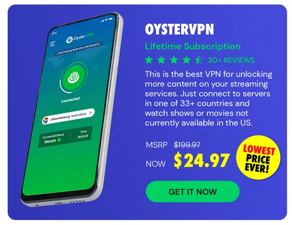 OysterVPN: VPN Lifetime Subscription
