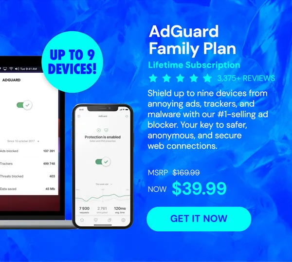 AdGuard Family Plan: Lifetime Subscription