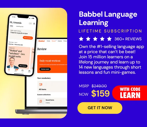 Babbel Language Learning: Lifetime Subscription (All Languages)