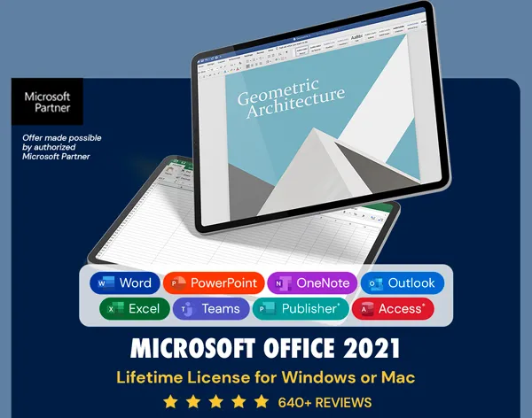Microsoft Office 2021 for Windows or Mac: Lifetime License