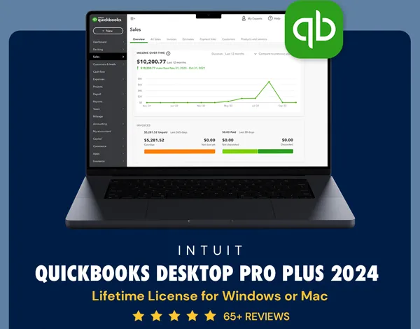 Intuit QuickBooks Desktop Pro Plus 2024 (1 User): Lifetime License