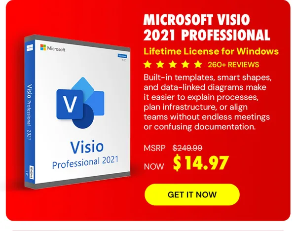 Microsoft Visio 2021 Professional: Lifetime License for Windows
