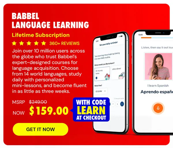 Babbel Language Learning: Lifetime Subscription (All Languages)