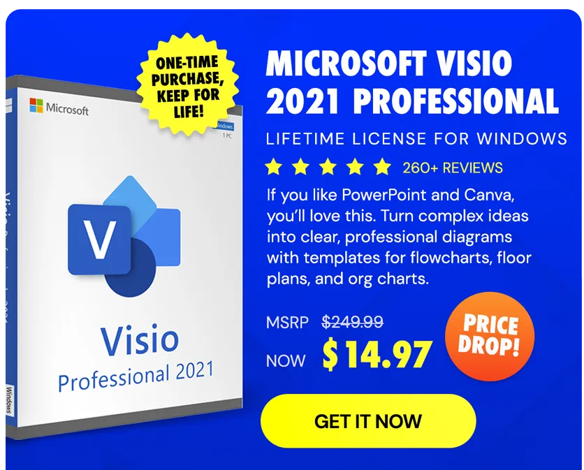 Microsoft Visio 2021 Professional: Lifetime License for Windows